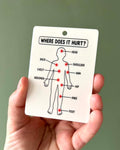 Monster Kids Pain Assessment Card