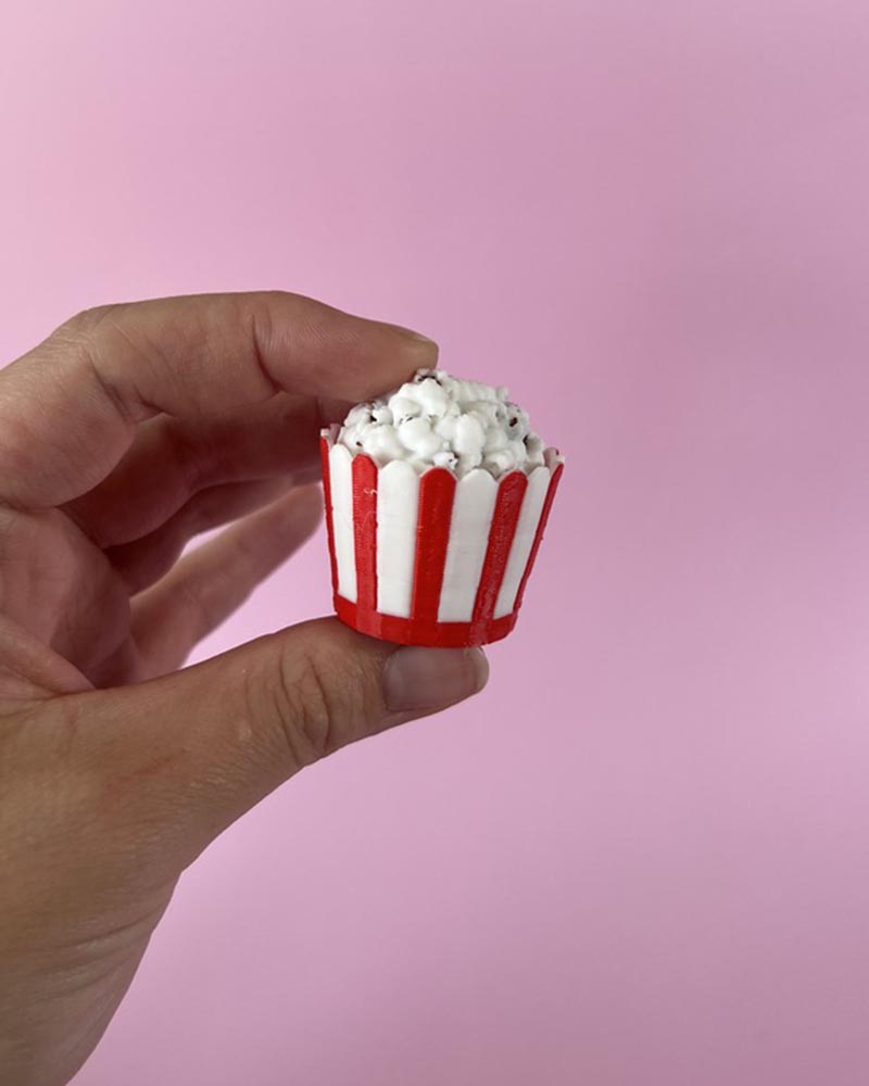 Popcorn Bucket Clicker Fidget Toy