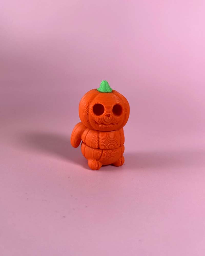 Pumpkin Monster Halloween Wiggly Toy