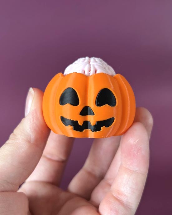Pumpkin Clicker Fidget Toy