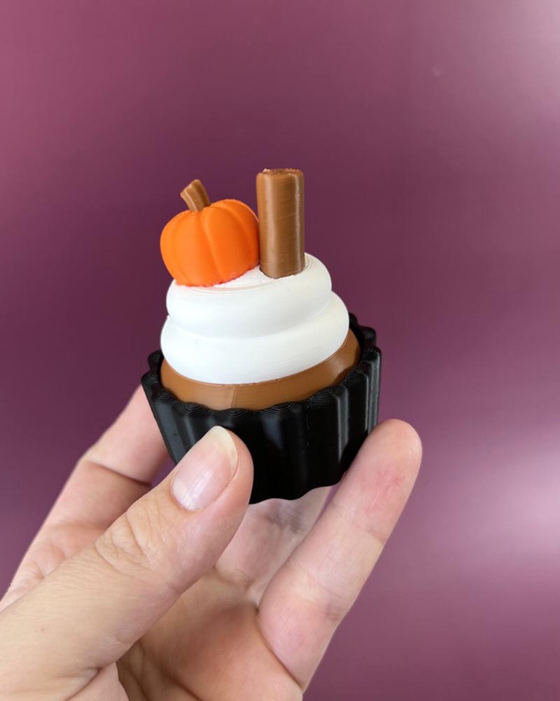 Pumpkin Spice Cupcake Clicker Fidget Toy