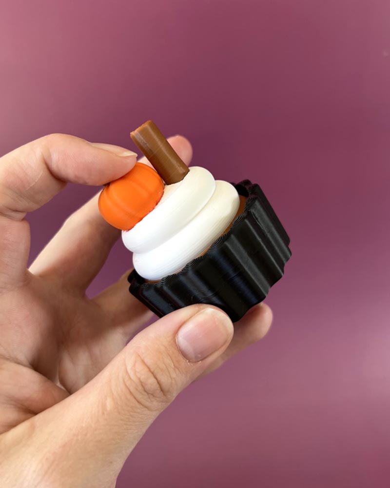 Pumpkin Spice Cupcake Clicker Fidget Toy