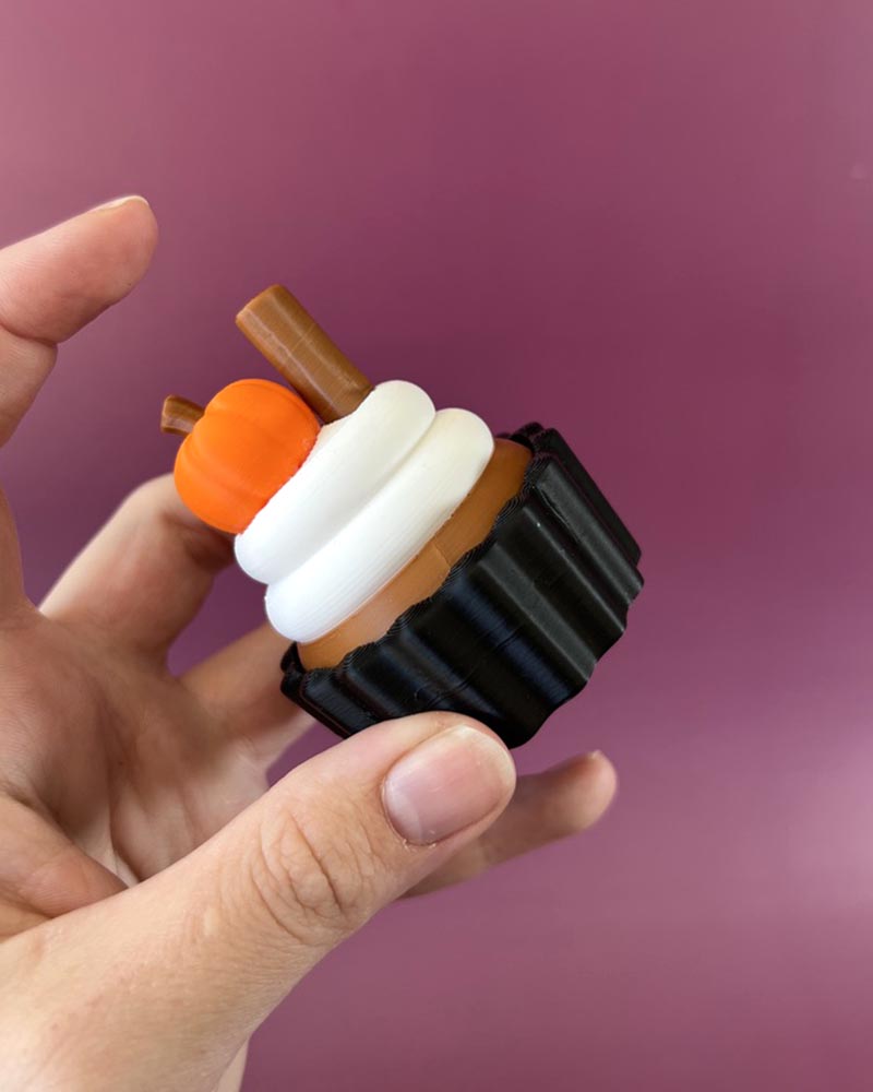 Pumpkin Spice Cupcake Clicker Fidget Toy