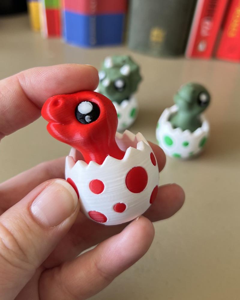 Dino in an Egg Clicker Fidget Toy