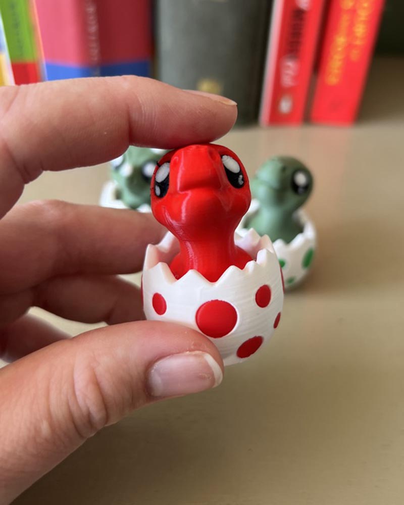Dino in an Egg Clicker Fidget Toy