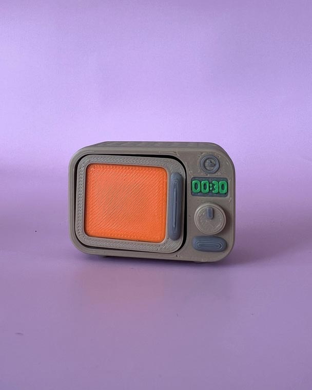 Retro Microwave Clicker Fidget Toy