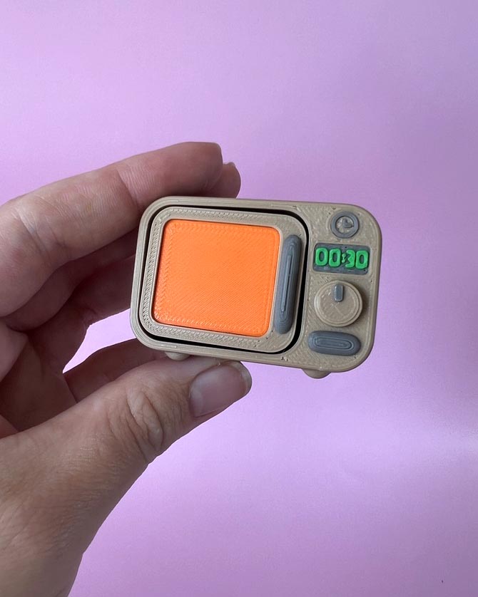 Retro Microwave Clicker Fidget Toy