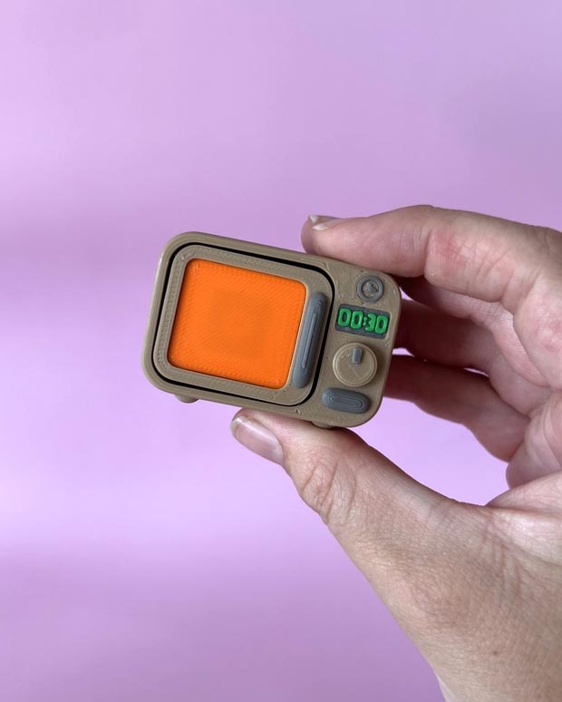 Retro Microwave Clicker Fidget Toy