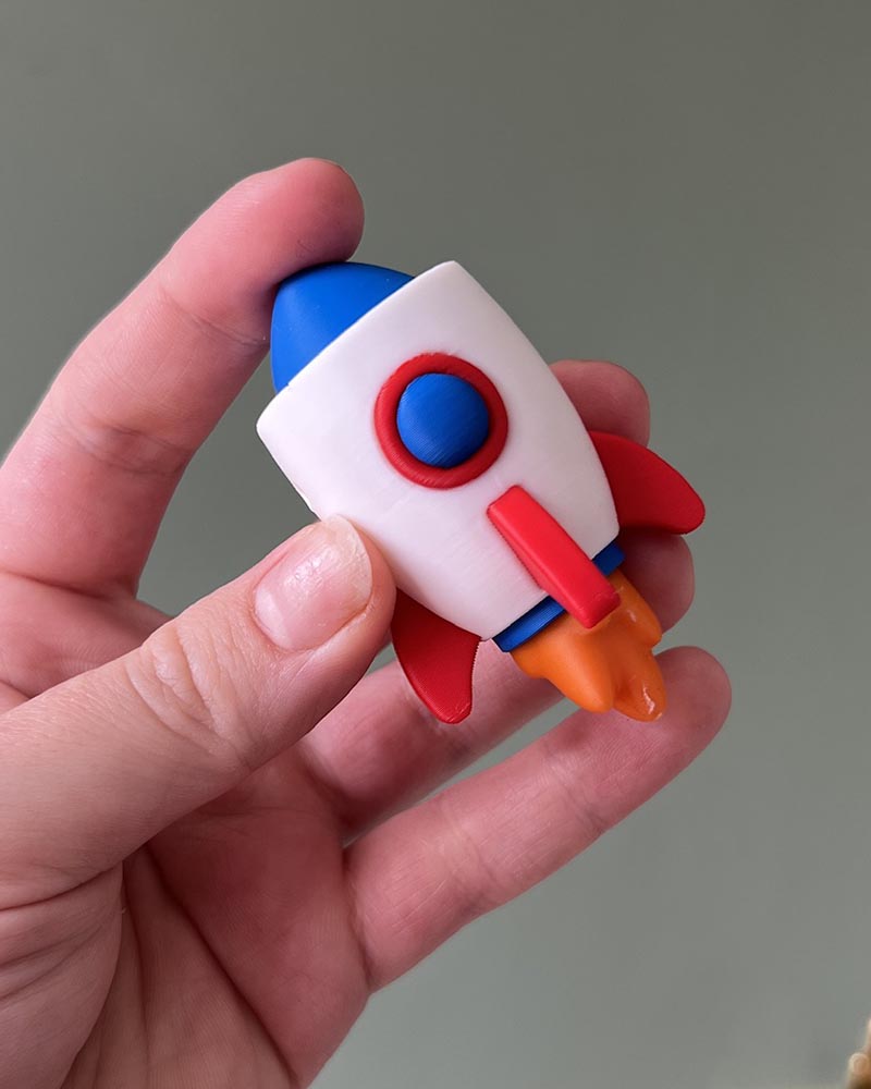 Space Rocket Clicker Fidget Toy
