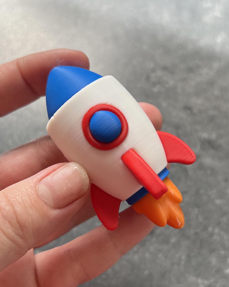 Space Rocket Clicker Fidget Toy