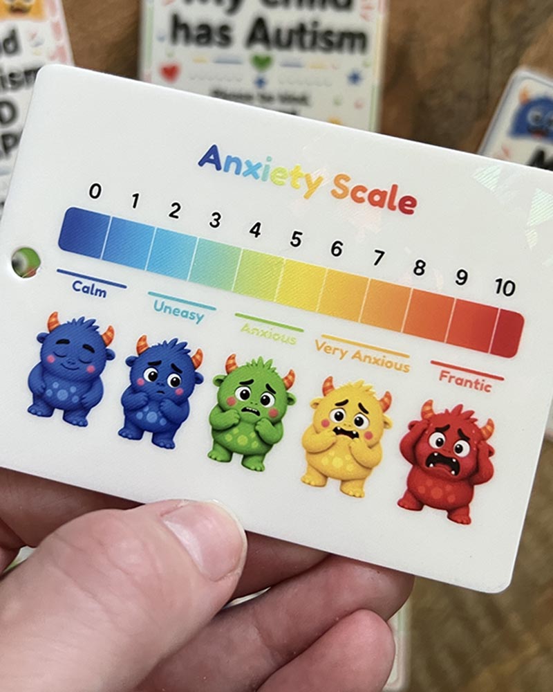 Monster Anxiety Scale Visual Card