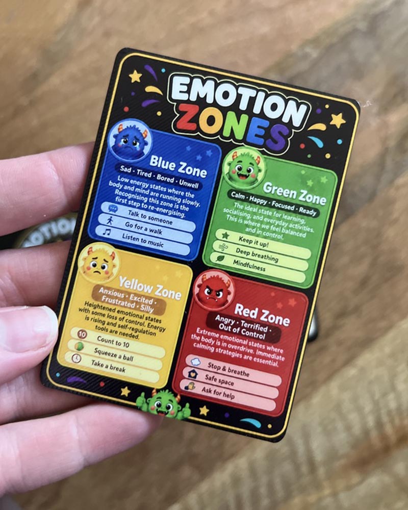 Monster Emotion Zone Cards