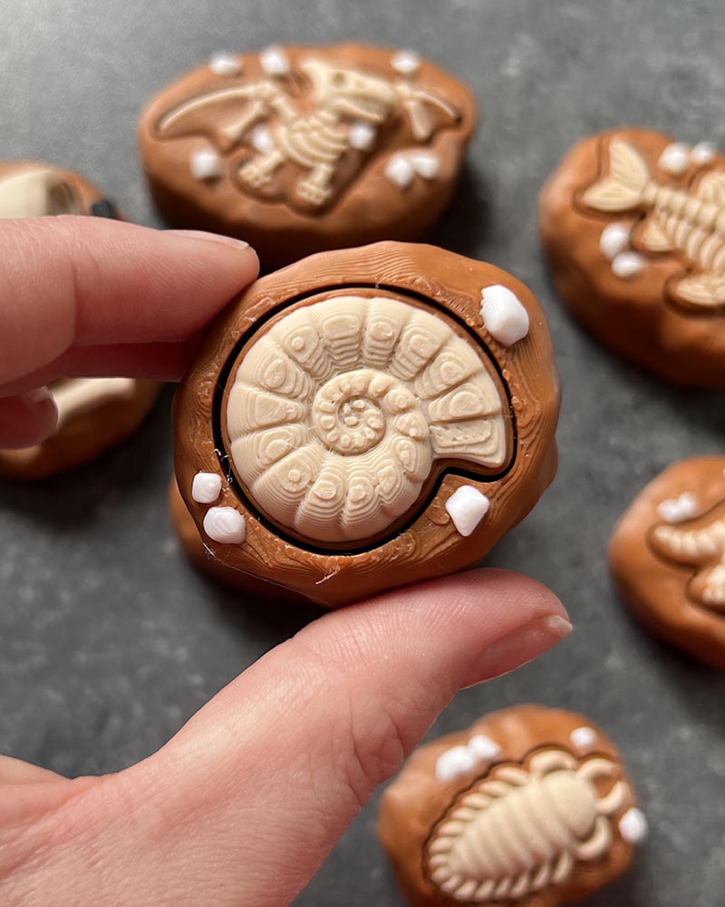 Dinosaur Fossil Clicker Fidget Toy