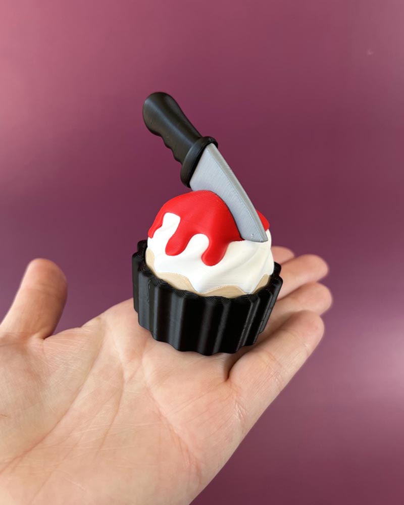 Slasher Knife Cupcake Clicker Fidget Toy