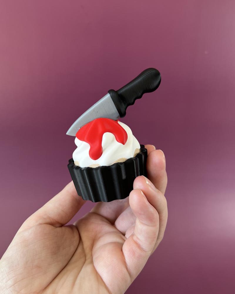 Slasher Knife Cupcake Clicker Fidget Toy