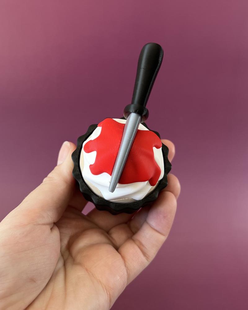Slasher Knife Cupcake Clicker Fidget Toy