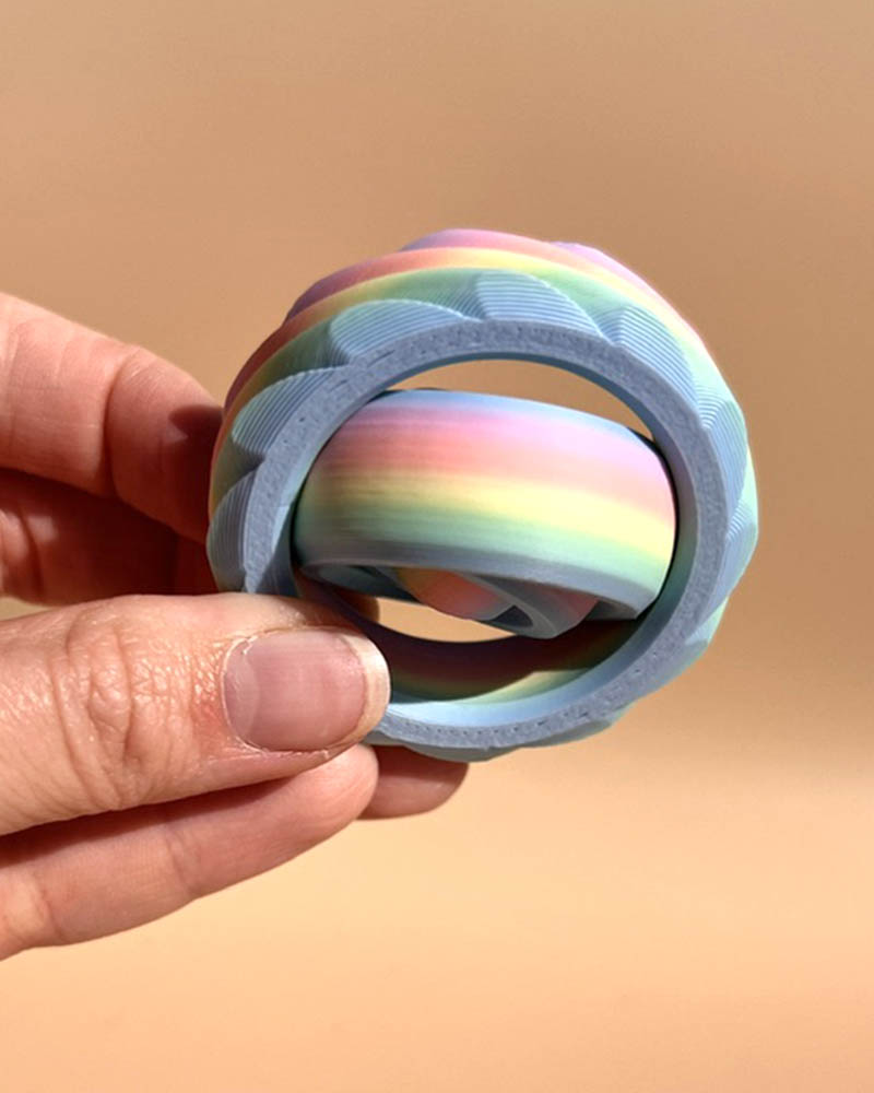 spinning gyro fidget toy textured sensory desk toy