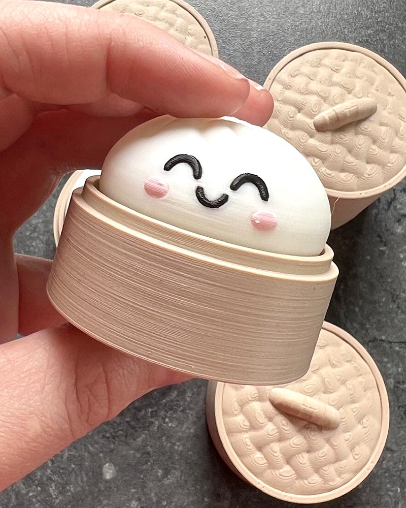 Kawaii Bao Bun Clicker Fidget Toy