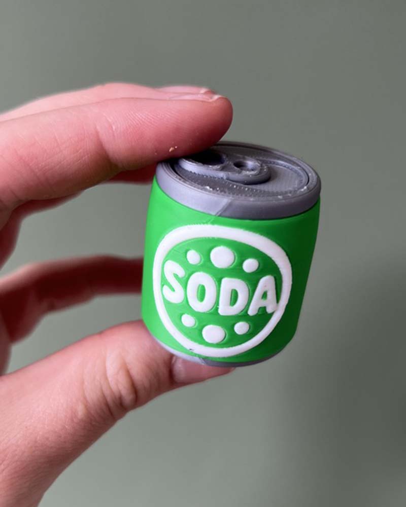 Soda and Pop Can Clicker Fidget Toy