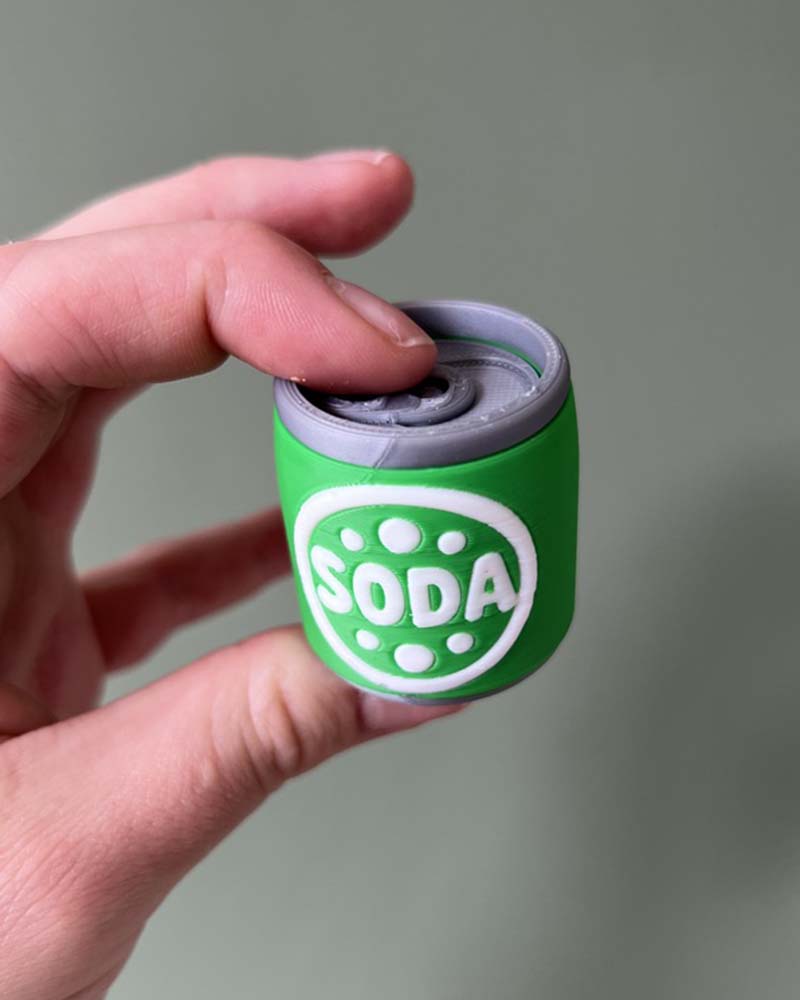 Soda and Pop Can Clicker Fidget Toy