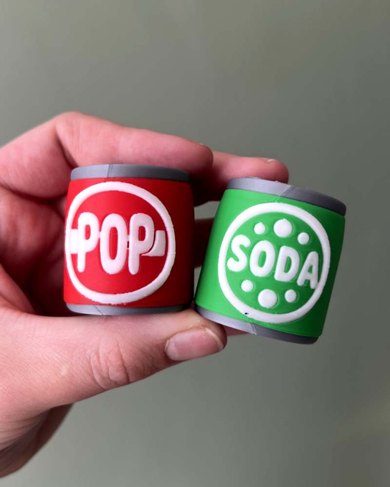 Soda and Pop Can Clicker Fidget Toy