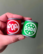 Soda and Pop Can Clicker Fidget Toy