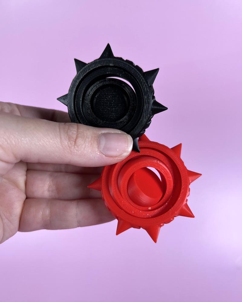 Sharp spiked Pain Stim Spinner