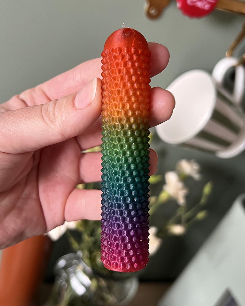 Slim Spiked Stim Keychain