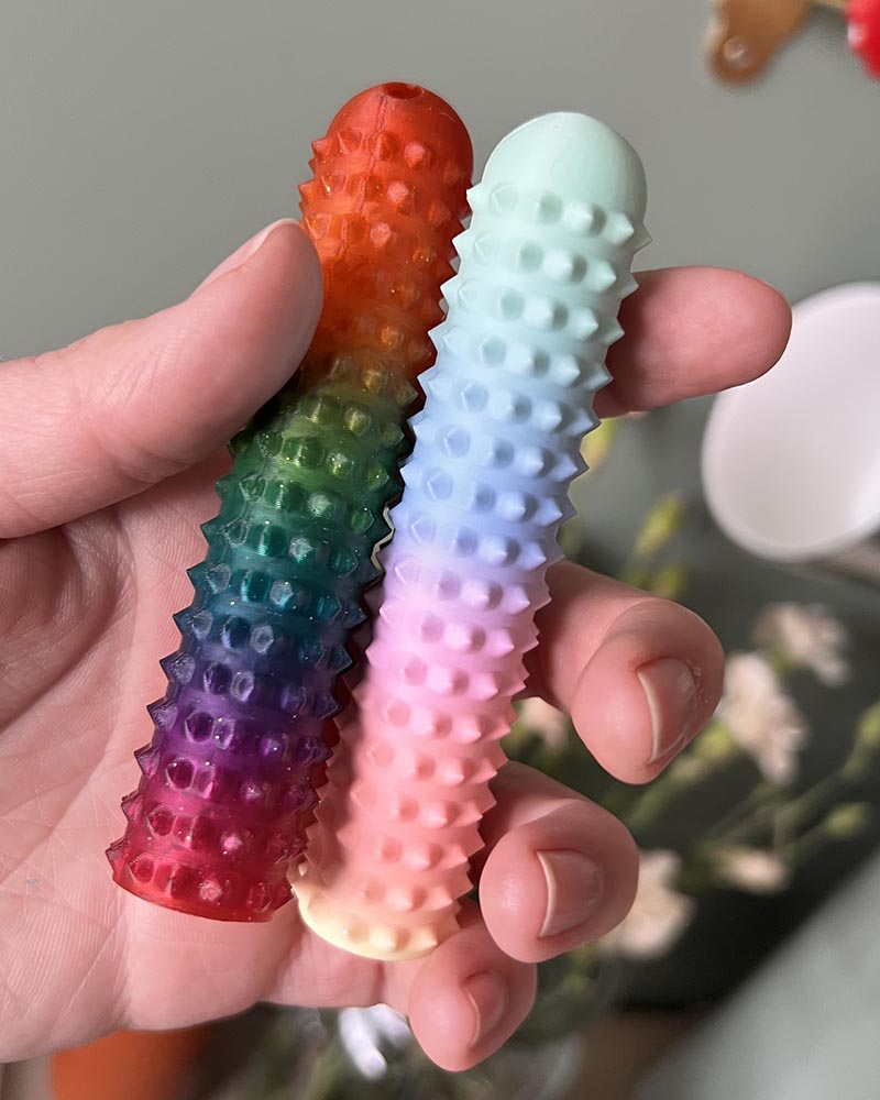 Slim Spiked Stim Keychain