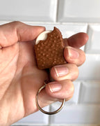 Textured Ice Cream Fidget Keychain: Spiky Sensory Stim Toy