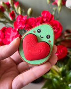 avocado clicker fidget toy heart button stim toy for autism and anxiety