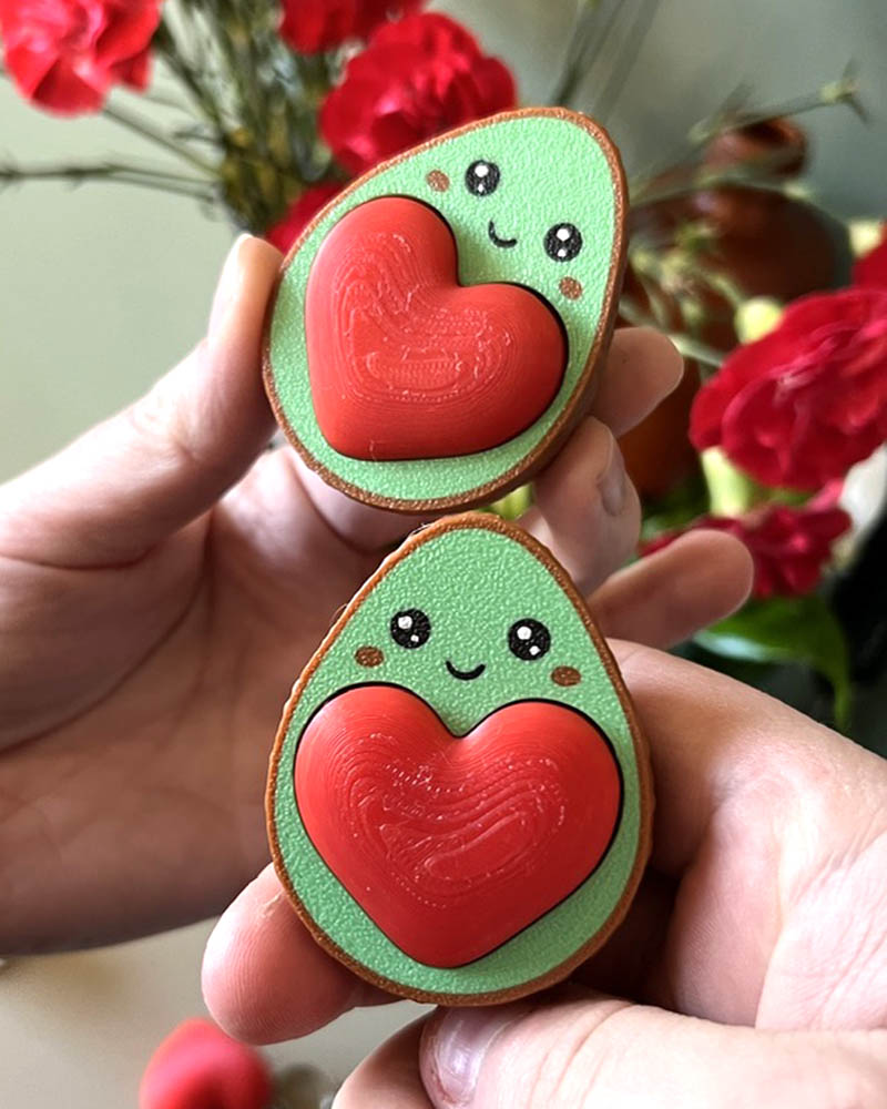 autism clicker stim toy cute avocado fidget toy