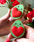 autism clicker stim toy cute avocado fidget toy