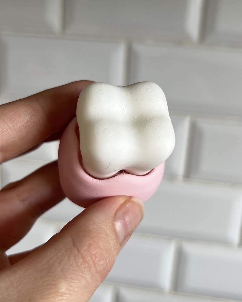 Tooth & Toothbrush Clicker Fidget Toy