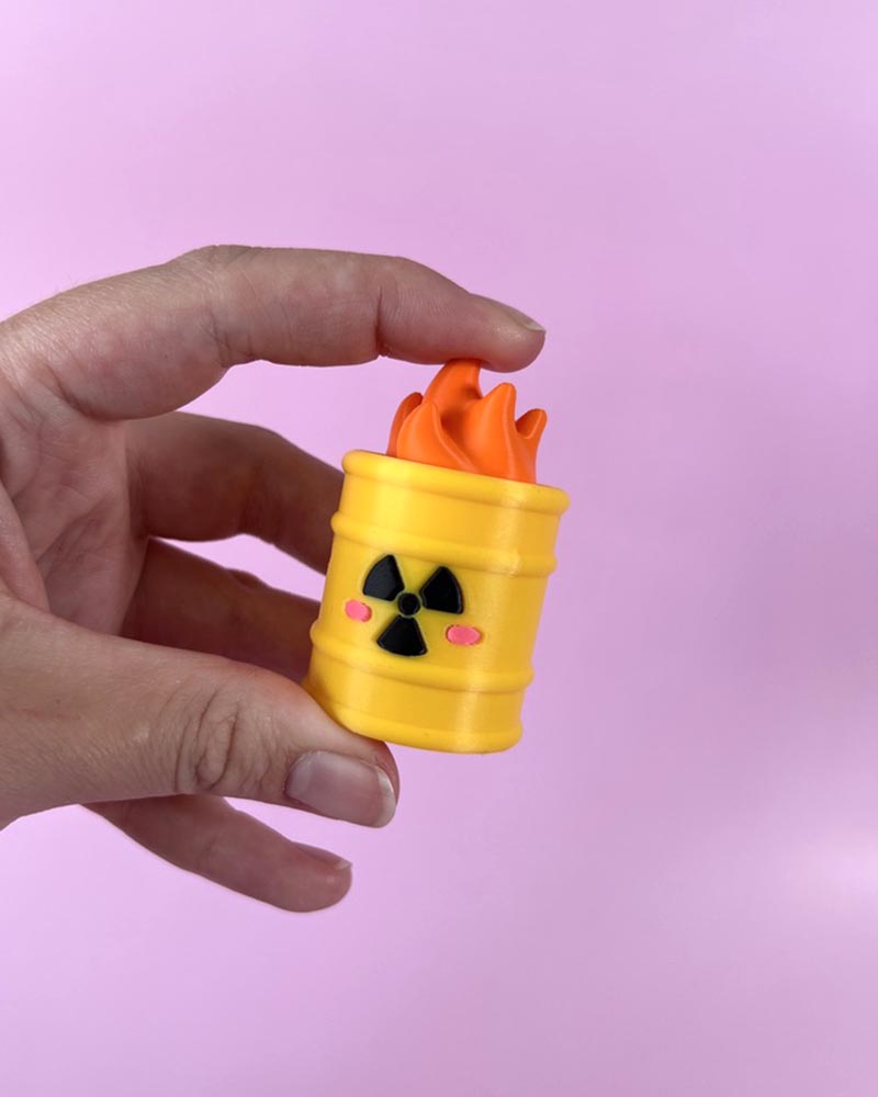Toxic Waste Barrel Clicker Fidget Toy