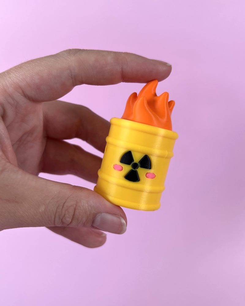 Toxic Waste Barrel Clicker Fidget Toy