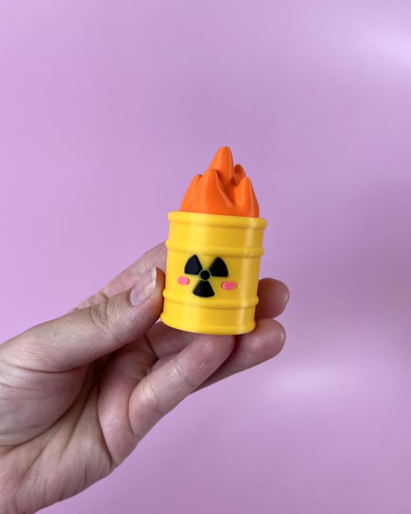 Toxic Waste Barrel Clicker Fidget Toy