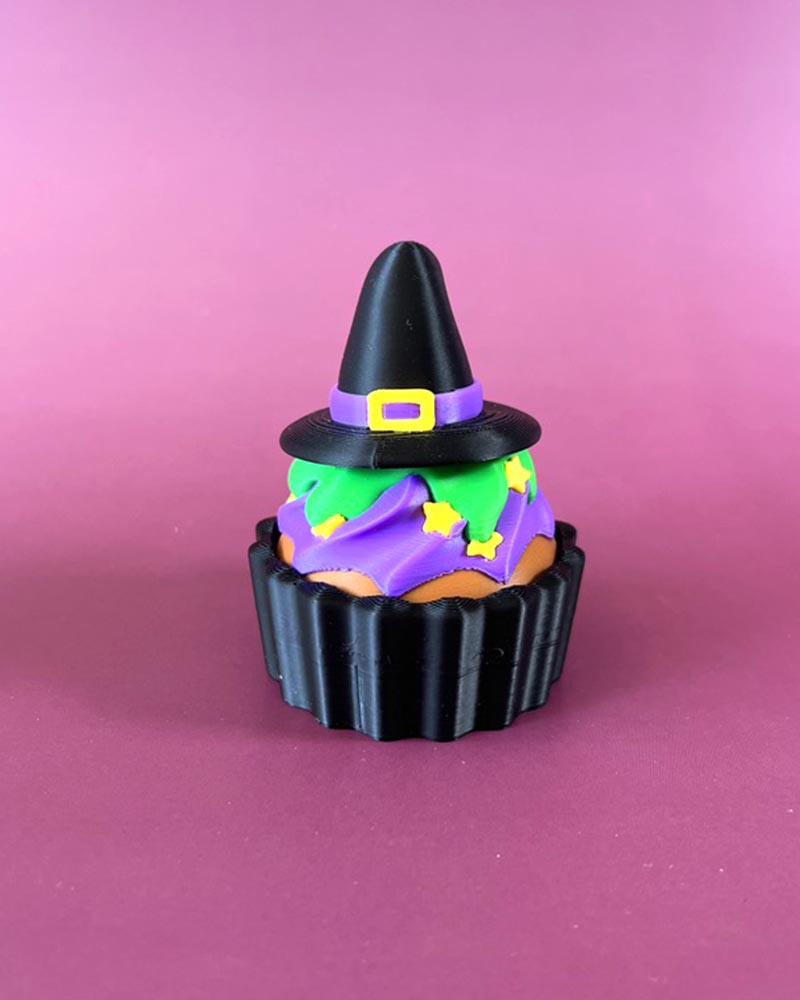 Witch Hat Cupcake Clicker Fidget Toy