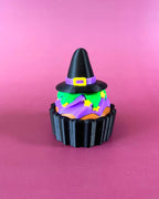Witch Hat Cupcake Clicker Fidget Toy