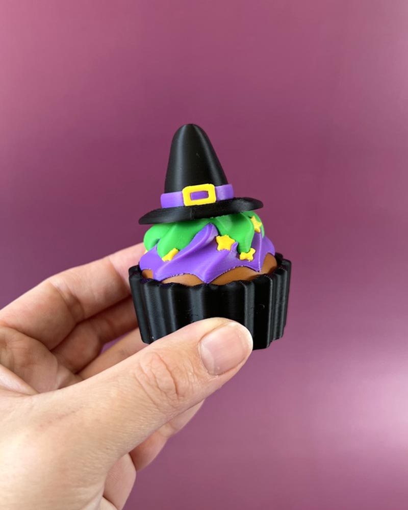 Witch Hat Cupcake Clicker Fidget Toy