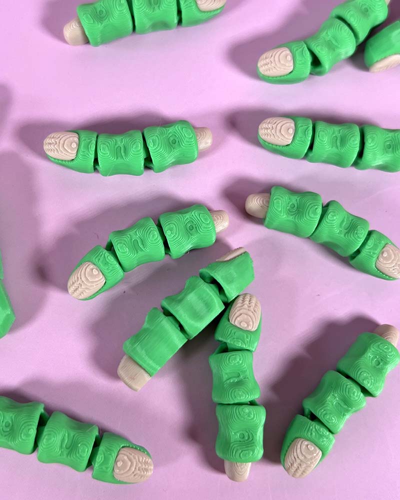 Green Zombie Finger Halloween Wiggly Toy