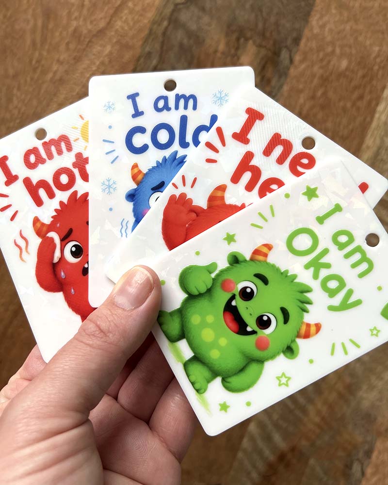 Monster Comfort & Support Communication Cards