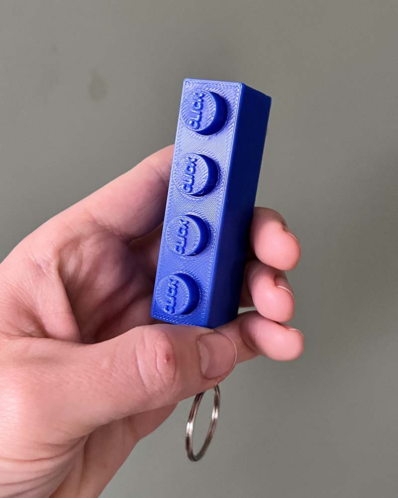 Building Brick Clicker Fidget Toy