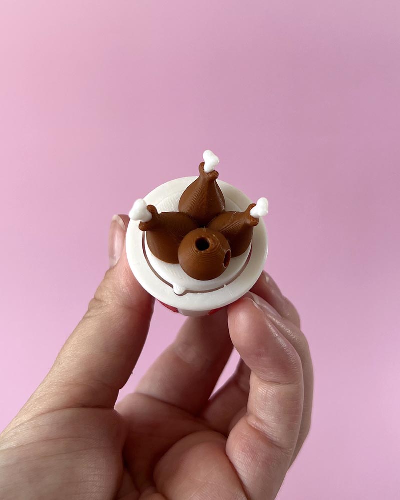 Fried Chicken Bucket Clicker Fidget Toy