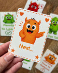 Monster Now and Next Visual Communication Cards