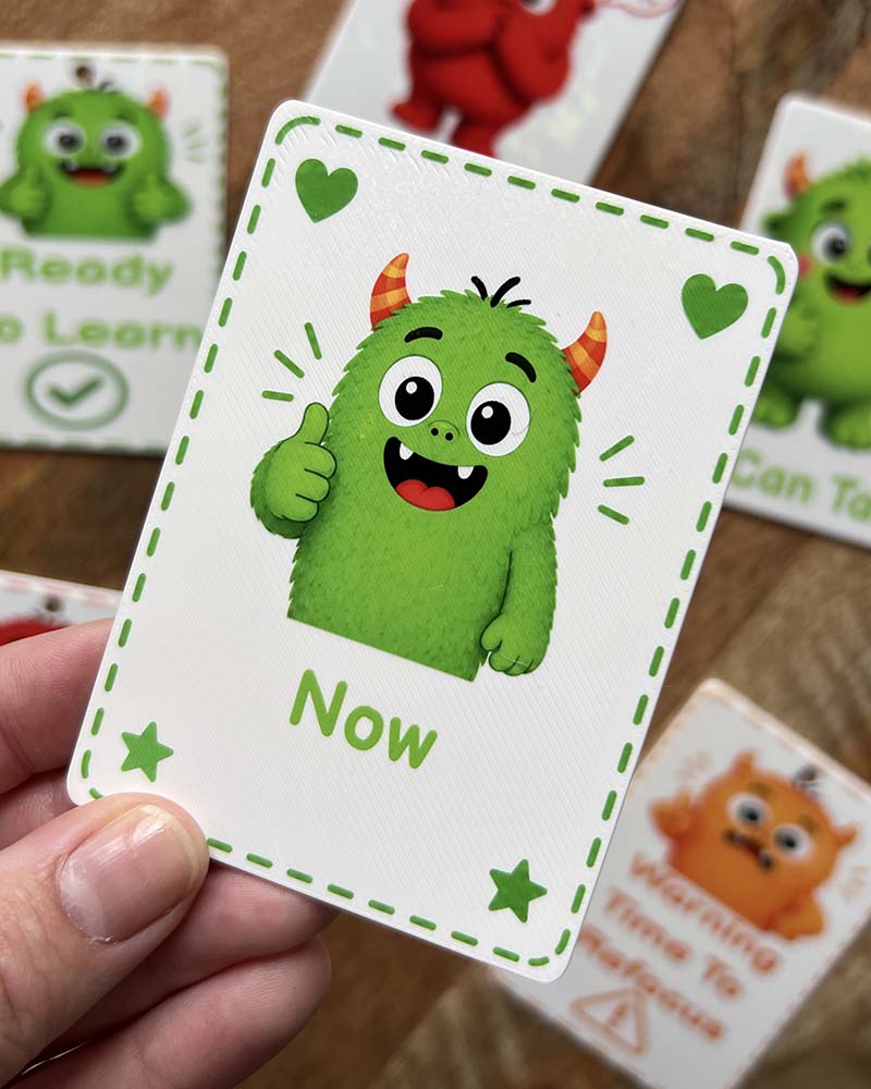 Monster Now and Next Visual Communication Cards