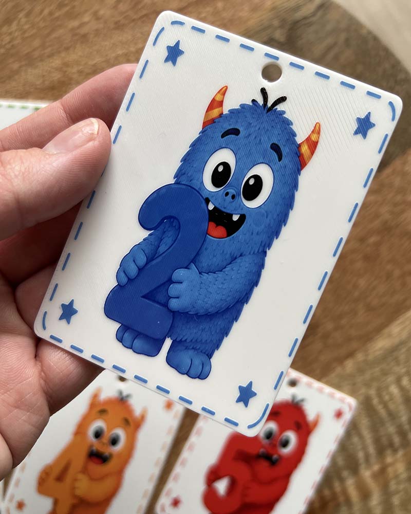 Monster Number Communication Cards Set