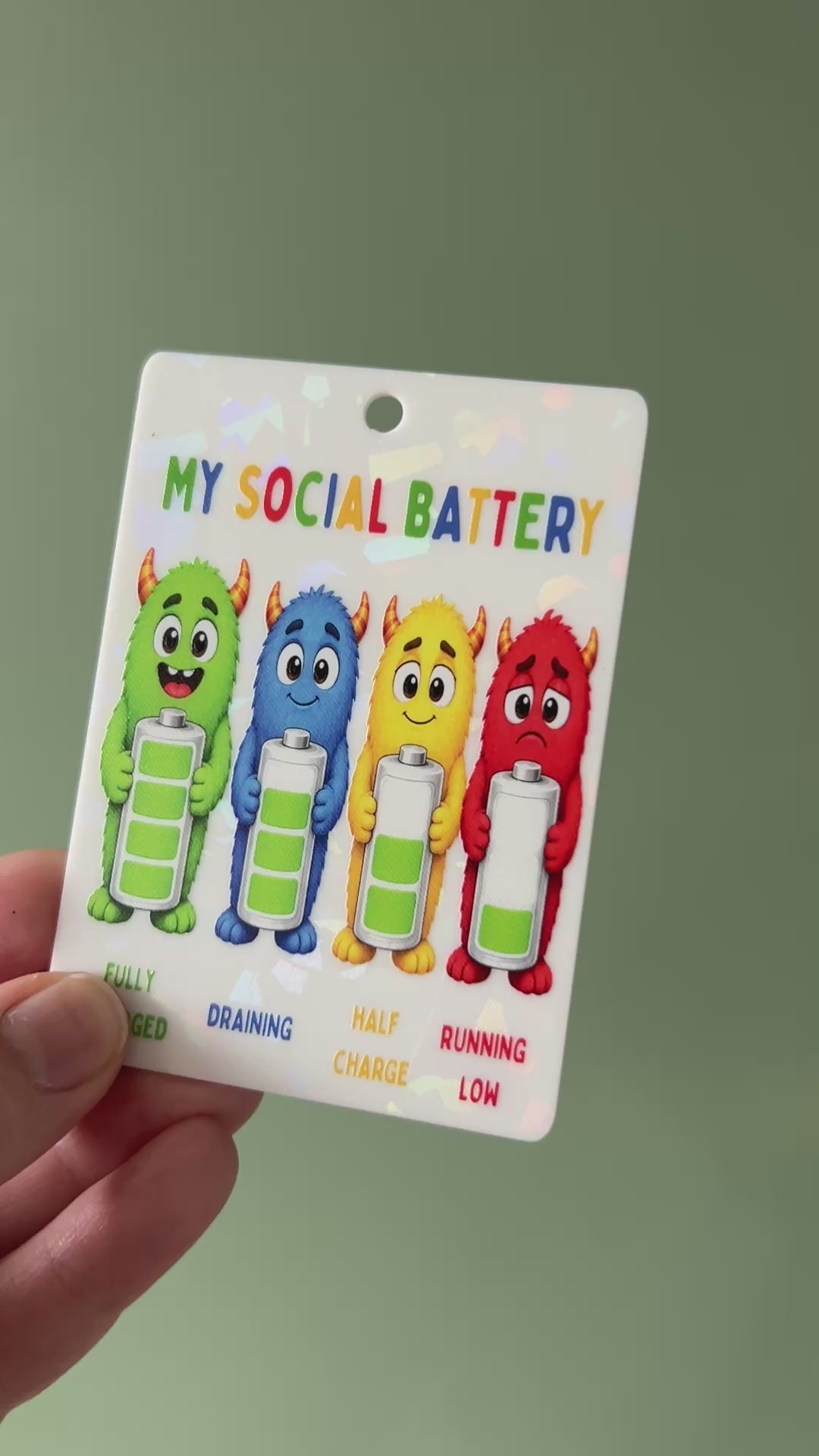 Monster Energy and Social Battery Communication Cards