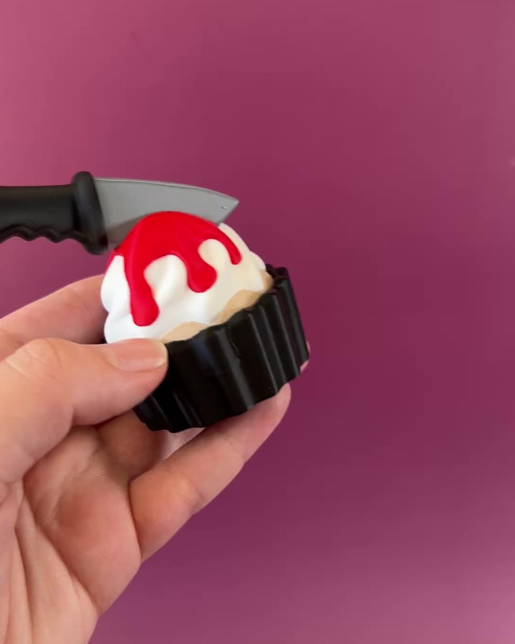 Slasher Knife Cupcake Clicker Fidget Toy