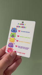 Monster Friendly Reminders Positive Affirmation Card